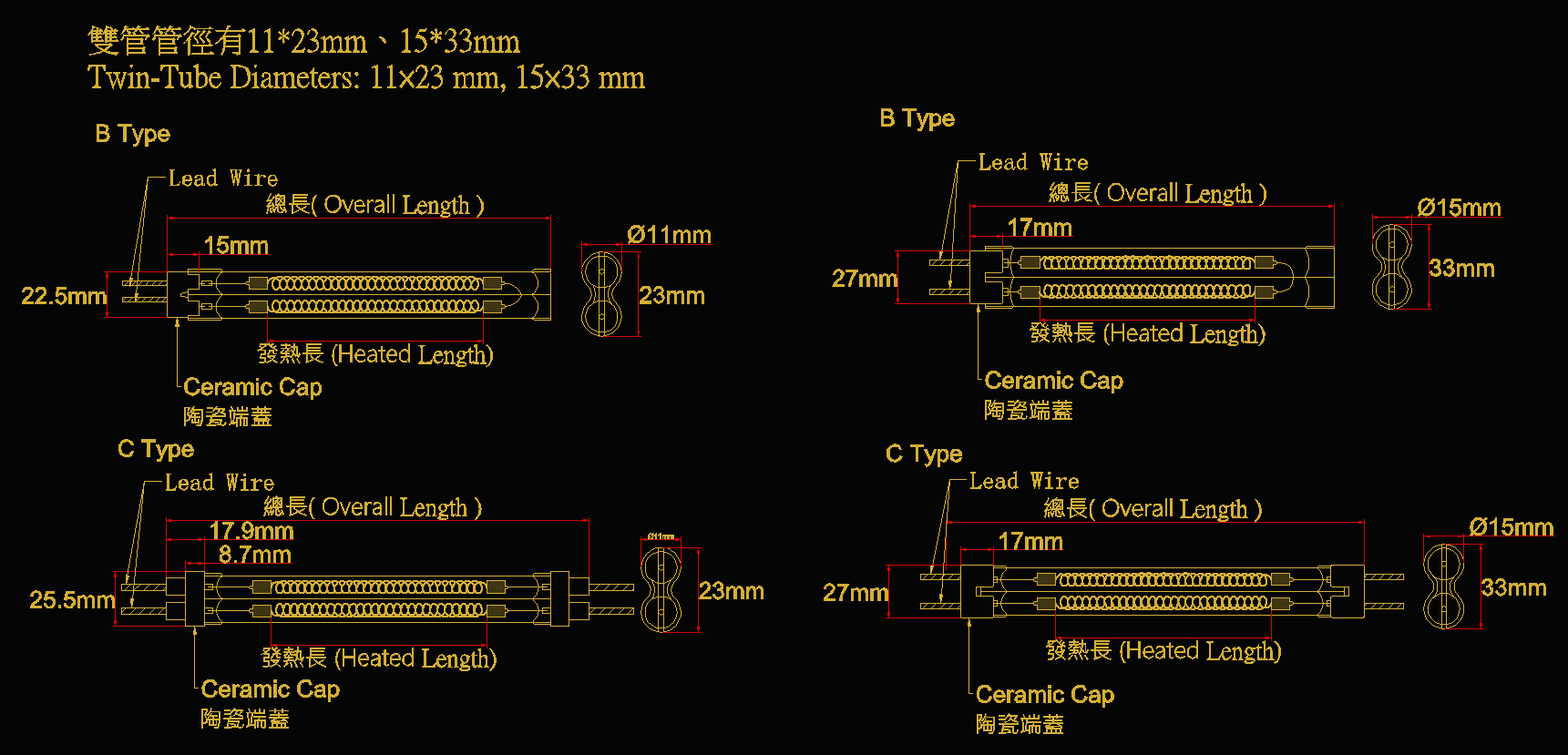 Carbon Infrared Emitter - HONESOM